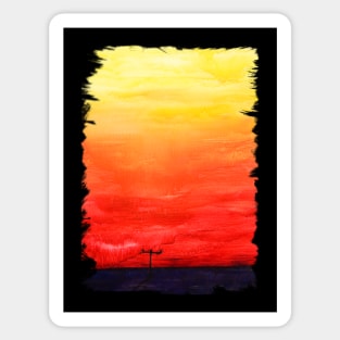 SUNSET brushstrokes Sticker